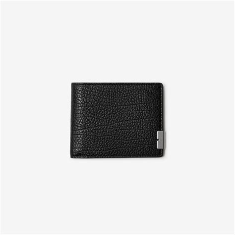 B Cut Slim Bifold Wallet in Black 